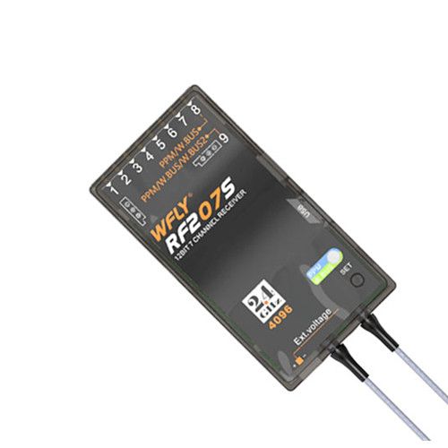 RF207S 2.4G 7 Channel WBUS PPM Receiver Set 4096 Resolution for WFLY ET07 RC Model